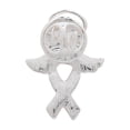 thumbnail image 3 of The Awareness Company Purple Ribbon Alzheimers Awareness Pins, Sterling Silver, 2 Pack, 3 of 3
