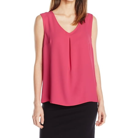 Garden Sleeveless - Kasper Womens Covent Garden V-Neck Sleeveless Blouse