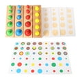 thumbnail image 1 of Juguetes Montessori de , Cilindro de Enchufe de Color, Clasificación, Juegos de de , Tablero de Rompecabezas, Juguete iños con Estilo1 CUTICAT juguetes de madera montessori, 1 of 8