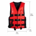thumbnail image 2 of Adult Life Jacket, Heavy Duty Nylon Personal Flotation Device, Adjustable Buoyancy Aid Vest for Men Women, for Jet Ski, Wakeboarding, Paddleboarding, Rafting and Open Water, 2 of 5
