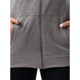 thumbnail image 6 of Athletic Works Women's Plus Lightweight Zip-Up Hoodie Jacket, Size 1X-5X, 6 of 9