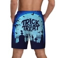 thumbnail image 4 of Goofa Halloween Trick Or Treat Printed Men's Swim Trunks Board Shorts Quick Dry Mens Swimming Trunks with Compression Liner,Breathable Fit Hawaii Beach Shorts-, 4 of 9
