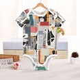 thumbnail image 6 of Newspapers Collage Pure Cotton Bodysuit Short Sleeve Pajamas One-Piece Romper Unisex 12M, 6 of 6