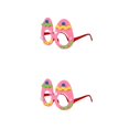thumbnail image 1 of Guardurnaity Lentes de Pascua con purpurina, huevos, disfraces de pollo, gafas de plástico, decoración navideña, accesorios de fotos para niños Tipo 11 2Conjunto, 1 of 6