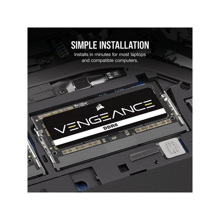 CORSAIR Vengeance 64GB DDR5 SO-DIMM 4800 Gaming RAM for PC CORSAIR Vengeance 64GB DDR5 SO-DIMM 4800 Gaming RAM for PC