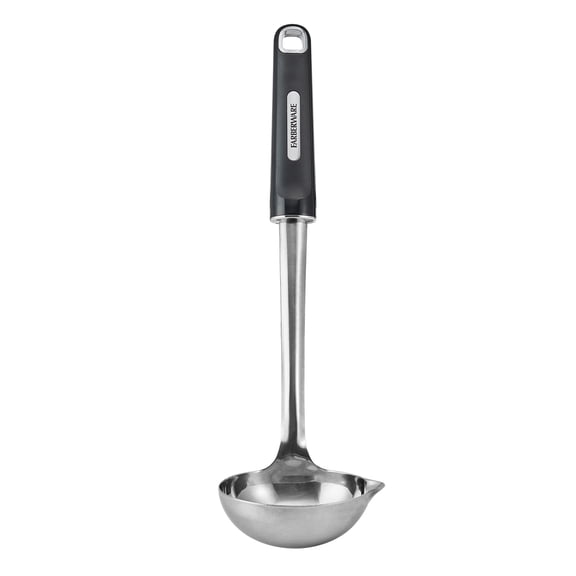 Farberware Professional Stainless Steel Soup Ladle with Black Handle