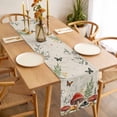 thumbnail image 3 of Mushrooms Table Runner - 36 Inch Long, Kitchen Dining Table Runner Dresser Scarves, Butterfly Botanical Country Plants Beige Farmhouse Decor for Coffee Tables Wedding Party Banquet, 3 of 8
