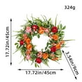 thumbnail image 3 of Mini Decor,Mini Peony Simulation Spring Flower Wreath Realistic Appearance Long Service Life Versatile Welcome Sign,Festive Decor for Courtyard Door Hanging Home Wedding Banquet Holiday Decors, 3 of 9