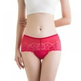 thumbnail image 3 of Xmarks Women's Period Underwear Lace Panties Middle Waisted Breathable & Soft Ladies Brief for Women, 3 of 10