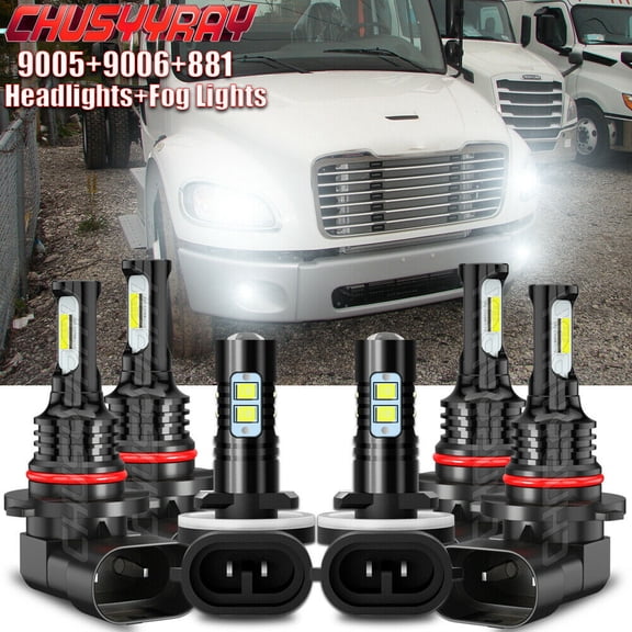 Para for Freightliner M2 106 2011-2017 Faros LED Haz Alto/Bajo   Luz Antiniebla