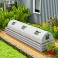 thumbnail image 2 of Outsunny Mini Greenhouse with Mesh Windows, Tunnel Growing Tent, White, 2 of 10