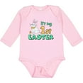 thumbnail image 3 of Inktastic It's My 1st Easter with Cute Chick and Bunny Boys or Girls Long Sleeve Baby Bodysuit, 3 of 5