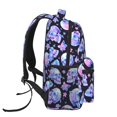 thumbnail image 3 of Fotbe blue Skull flower Pattern Casual Backpack for School, Travel, and Outdoor Activities - Durable, Lightweight, and Comfortable, 3 of 5