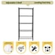 thumbnail image 2 of TAIMASI Organizador de Estantes de Almacenamiento de Estante de Alambre de Acero Resistente Ajustable de 5 Estantes para Cocina, Garaje, 23.62" de Largo x 13.77" de Ancho x 59.05" de Alto, Negro, 2 of 8