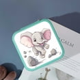 thumbnail image 4 of Autua Cute Elephant Anniversaries Gifts Jewelry Box Travel Organizer for Necklace Ring Earring Green, 4 of 5