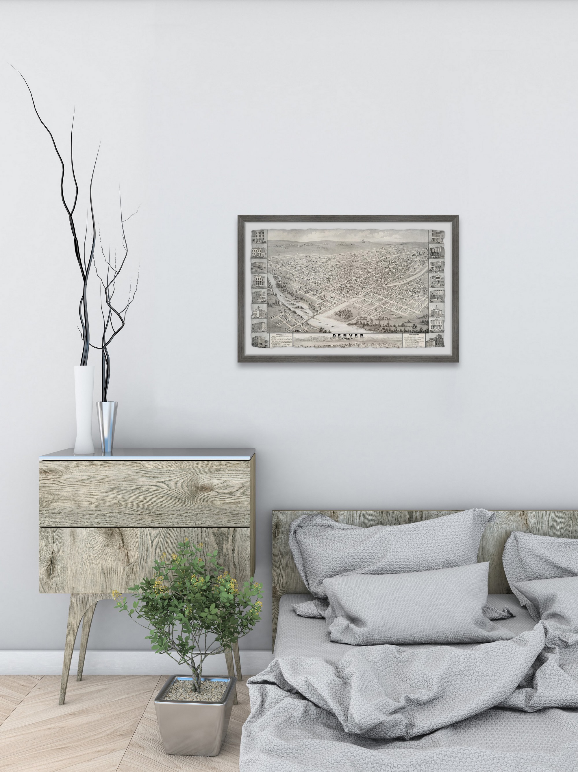 Marmont Hill Must See in Denver Framed Wall Art, 12" x 18"