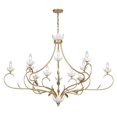 thumbnail image 3 of Muse 12-Light Chandelier in French Gold and White Cashmere by Breegan Jane, 3 of 5