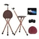 thumbnail image 1 of Bastón plegable ajustable con asiento, gran capacidad, ligero, con luz LED y 3 patas retráctiles, ideal para personas mayores, ayuda para viajes al aire libre., 1 of 5