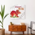 thumbnail image 4 of Creative Products Triceratops Dream Big 24x24 Canvas Wall Art, 4 of 5