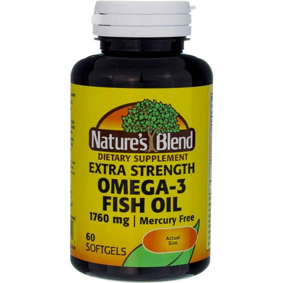 Nature's Blend 6991 Omeg-3 Fish Oil 1760 ng Extra Strength (Pack of 3)
