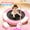 pink, variant on 36 Inch Mini Trampoline for Kids, Indoor Toddler Trampoline with Foam Handle, Small Kids Trampoline with Safety Pad