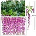 thumbnail image 4 of Coolmade 3.6 Feet Artificial Silk Wisteria Vine Ratta Silk Hanging Flower Wedding Decor,6 Pieces, 4 of 6