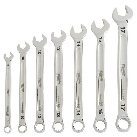 UPC: 0045242499052 | Milwaukee 48-22-9507 – 7-Piece Metric 12-Point Straight Head Combination Wrench Set with Storage Tray