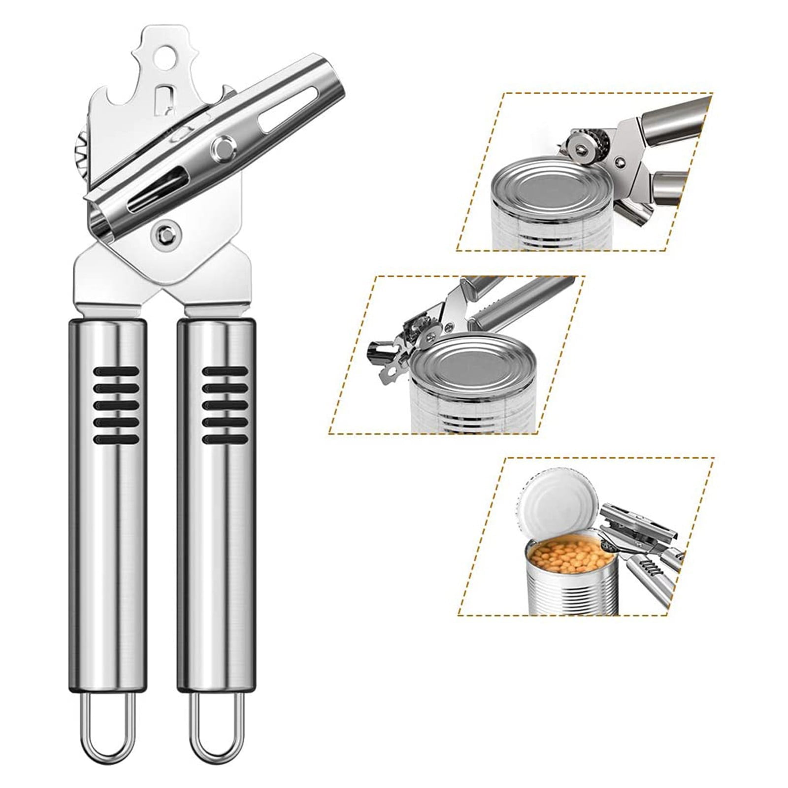 KitchenAid Multifuntion Can Opener White W/ Bottle Opener Stainless Steel Blade 