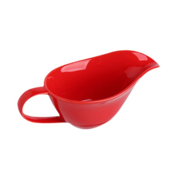 braveheart Gravy Boat Elegant Photo Props Sauce Container Boat for Beefsteak BBQ Picnic black red 20x9x8cm