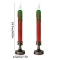 thumbnail image 3 of Diceymbol LED Halloween Candles Set&nbsp;Flameless Flickering Electronic Candlesticks with Realistic Wax Drips for Spooky Party Decor Safe Battery-Operated, 3 of 6