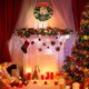 thumbnail image 5 of Corona de Navidad Adorno de puerta de entrada de Feliz Navidad Guirnalda de pino artificial de pared para decoración de fiesta de Navidad 30 CM $ Corona de Navidad Adorno de puerta de entrada de, 5 of 7