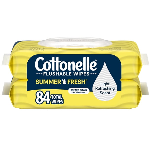 Toallitas húmedas desechables Cottonelle Summer Fresh 84 unidades