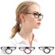 thumbnail image 4 of Gafas de lectura portátiles plegables Tr90 con cuello magnético colgante para hombres y mujeres (rojo-250°), 4 of 5