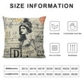 thumbnail image 5 of JEUXUS  Throw Pillow Cover French Script Decorative Pillow Case Paris Home Decor Square, 5 of 5