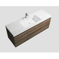 thumbnail image 5 of Alma 60 Inch Cement Gray Single SinkWall Mount Vanity With A integrated Sink, 5 of 11