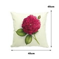 Yirtree Decorative Romantic Rose Flower Pillow Cover Vintage Shabby