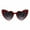 Burgundy Frame, Gray Lens, variant on Magik Women Lovely Heart Shape Sunglasses Halloween Cat Eye Retro Sun Glasses UV400