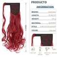 thumbnail image 4 of Dulchany Curly Ponytail Extension 18 Inch Heat Resistant Synthetic Natural Wavy Hairpiece Wrap Around Pony Tail Hair Extensions, 4 of 7