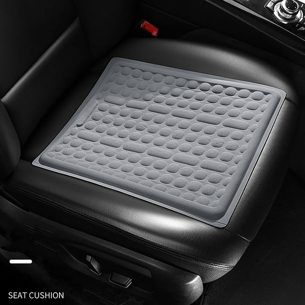 Cojín de asiento de gel | Almohadilla de asiento de coche de gel de nido de abeja - soporte de silicona ventilada transpirable | Silla de oficina Cool Comfort Pad | Alivio de presión para estar