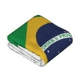 thumbnail image 5 of Throw Blanket, Passionate Colorful Brazil Blanket, Lightweight Microfiber Fleece Throw for Couch, Sofa, Bed, 50x40inch, 5 of 7