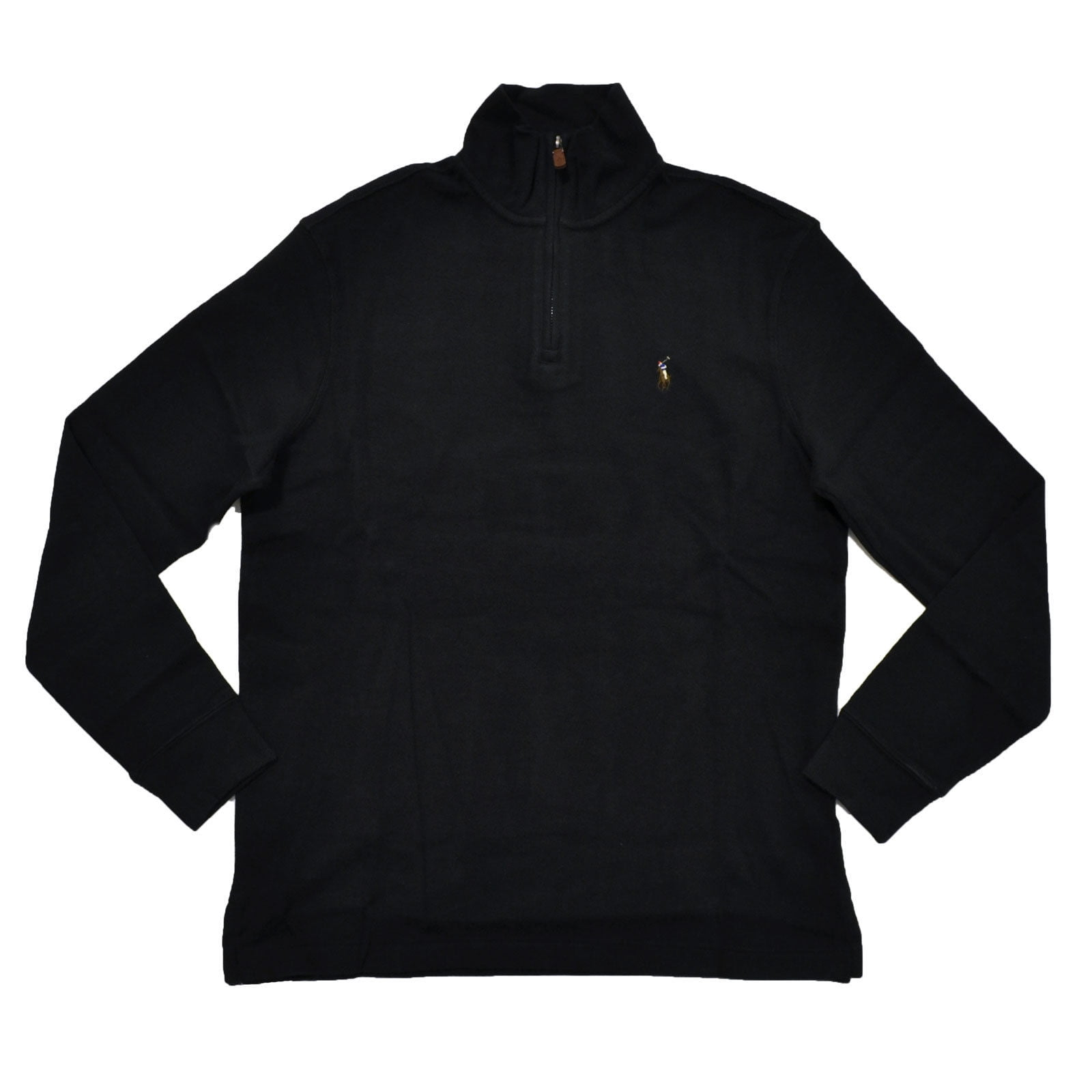 Polo Ralph Lauren - Polo Ralph Lauren NEW Black Mens Size XS Mock-Neck 1/2 Zip Sweater - Walmart 