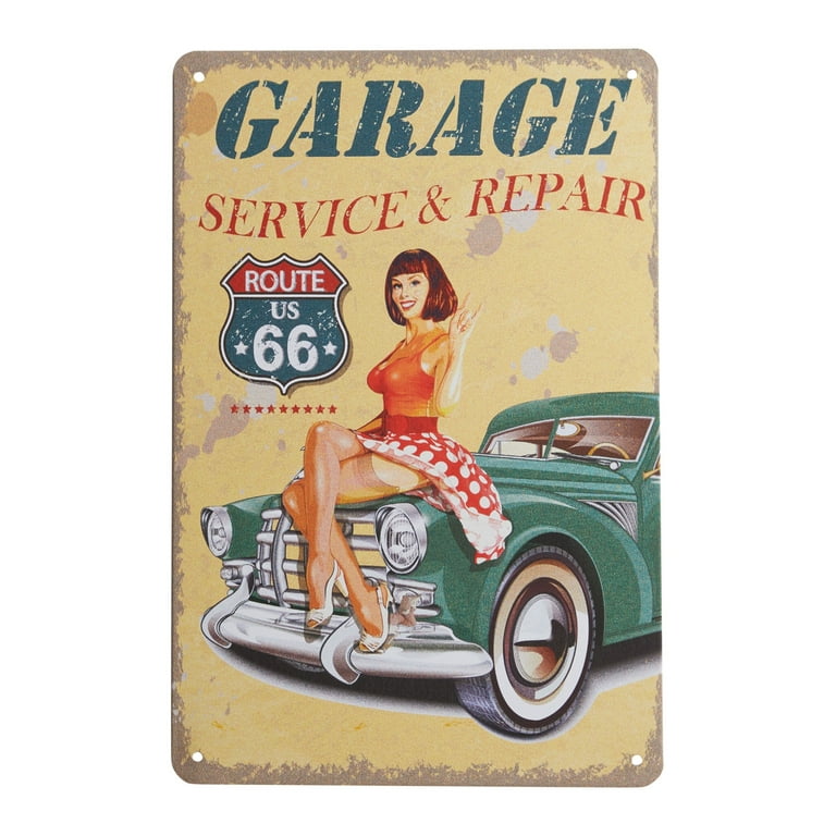 Wall Decor Retro Metal Tin Signs for Bars, Pubs, Moto Clubs, Auto Service  Garages or Homes 
