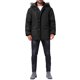thumbnail image 2 of Abrigo de invierno cálido para hombres INSPIRE CHIC, forrado de felpa, grueso, con capucha, chaqueta, tamaño S, color negro, 2 of 6