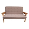 Kadyn Children 2-seats Sofa, Upholstered Children Couch with Wood Armrest, Kids Loveseat Sofa for Boys Girls Age 6-10, Cream Color Kadyn Children 2-seats Sofa, Upholstered Children Couch with Wood Armrest, Kids Loveseat Sofa for Boys Girls Age 6-10, Cream Color