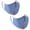 Blue, variant on Monterey Club Men's Essential Stripe Face Mask #FMM2