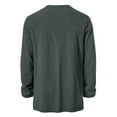 thumbnail image 7 of Yaoyar Men's Stand-Up Collar Long Sleeve Shirts Crewneck Regular Fit Tee Top Basic Solid Pullover Tops, 7 of 7
