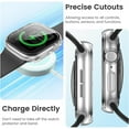 thumbnail image 2 of ASTRAEA For Apple Watch Series 11/10 46mm Case with Tempered Screen Protector, Full Cover Case Glass Screen Protector for iWatch 10/11, Black, 2 of 7