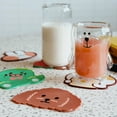 thumbnail image 5 of Wrapables Silicone Cute Animal Coasters for Glasses, Cups, and Drinks (Set of 6), Baby Animals, 5 of 7