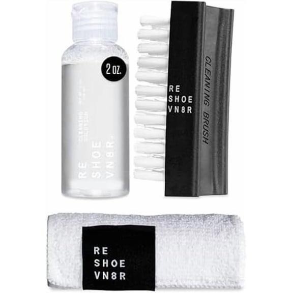 Reshoevn8r Starter Sneaker Cleaning Kit, 1-Count Shoe Cleaner and Brush Set for Leather, Suede, Mesh, and Canvas