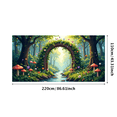 thumbnail image 3 of LUUFILx Puppy Flower Field Sunset Backdrop for Photo Shoots Garden Party Decoration Pet Photography Banner Event Display Background Daisy Meadow Scene, 3 of 8